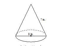 Find the surface area of the cone. Use 3.14 for π explain your answer-example-1