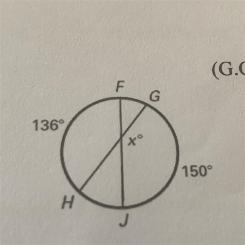 Find the value of X. SHOW WORK!-example-1