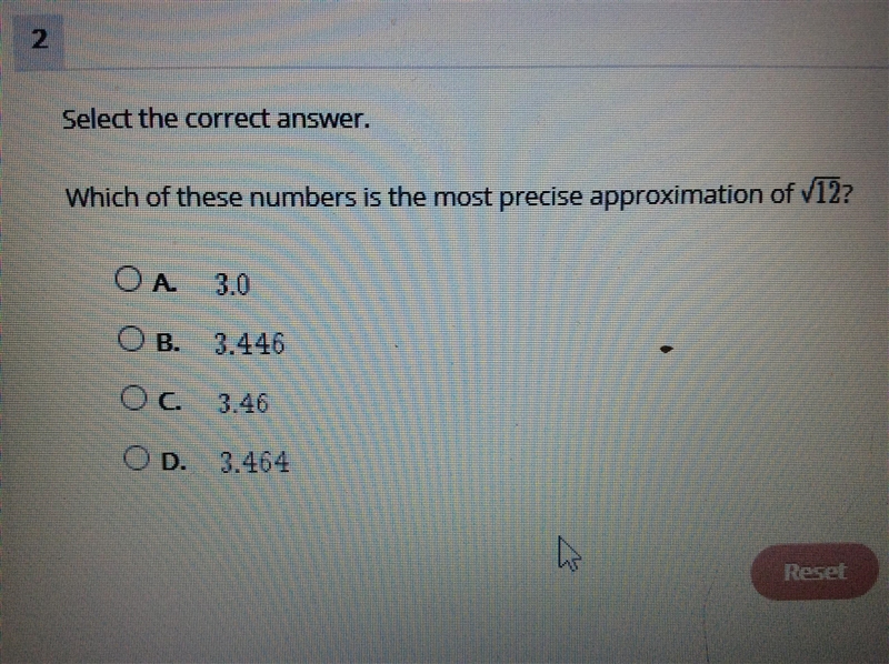 Which of these numbers is the most precise approximation of?-example-1