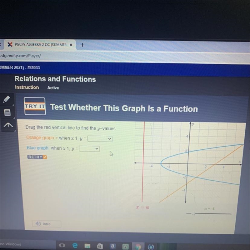 C (SUMMER 2021) - 793033 KIN Relations and Functions Instruction Active TRY IT Test-example-1