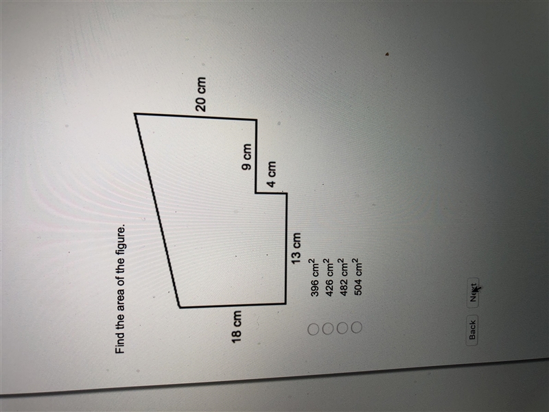 Find the area of the figure-example-1