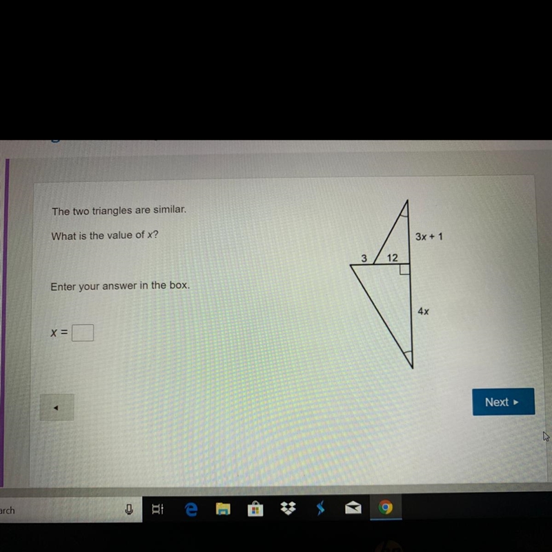 What is the value of x-example-1