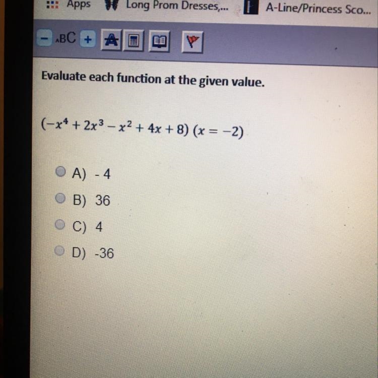 Easy math multiple choice-example-1