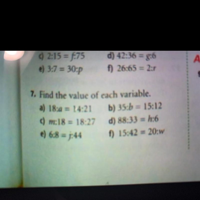 18:a = 14:21 what does a equal?-example-1