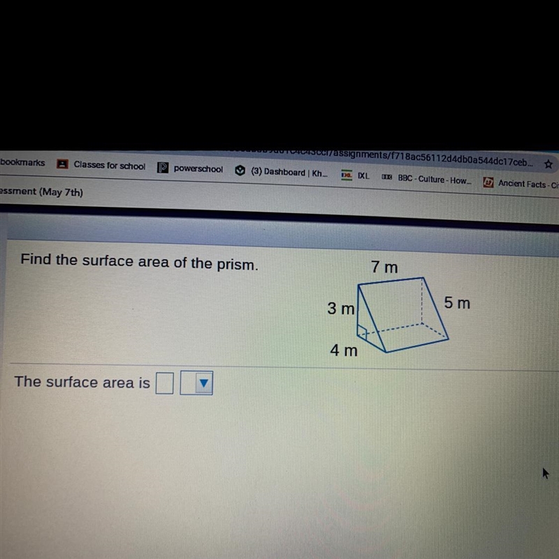 Can someone help me? Find the surface area of the prism I will give you 14 points-example-1