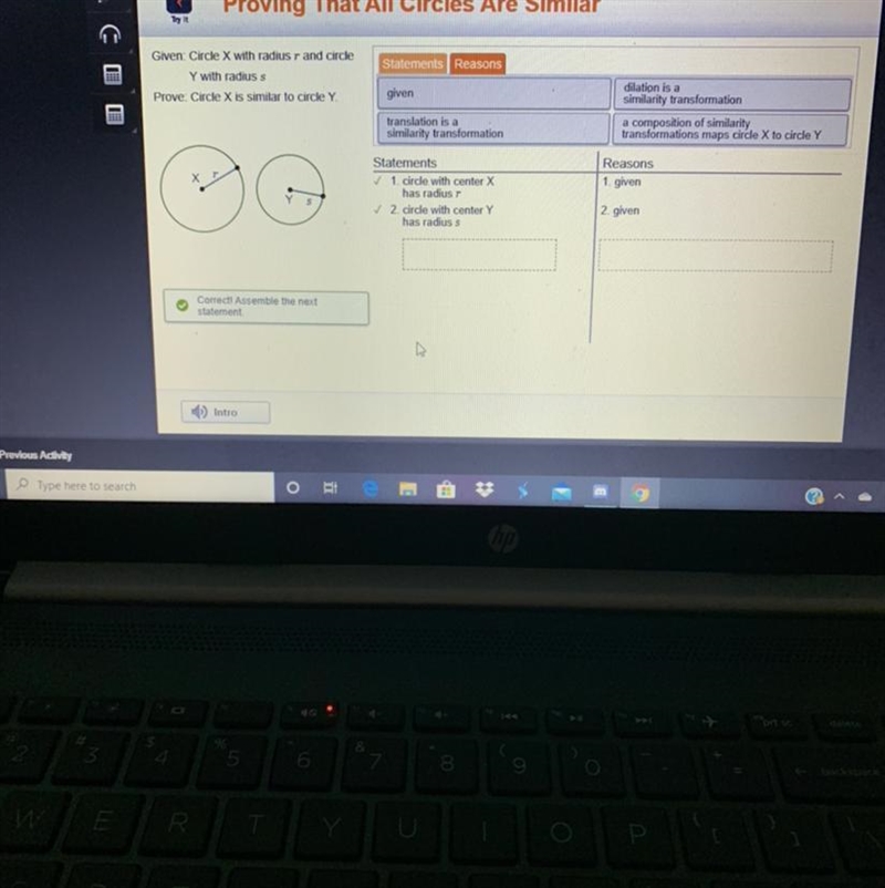 Proving that all circles are similar!! Plz help-example-1