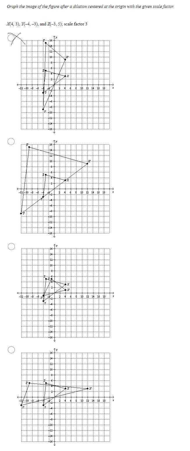 HELP PLEASE!! 3. Graph the image of the figure after a dilation centered at the origin-example-1