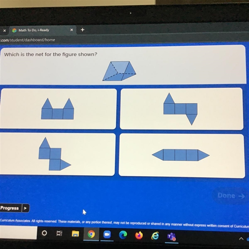 Which Is the Net for the Figure Shown?-example-1