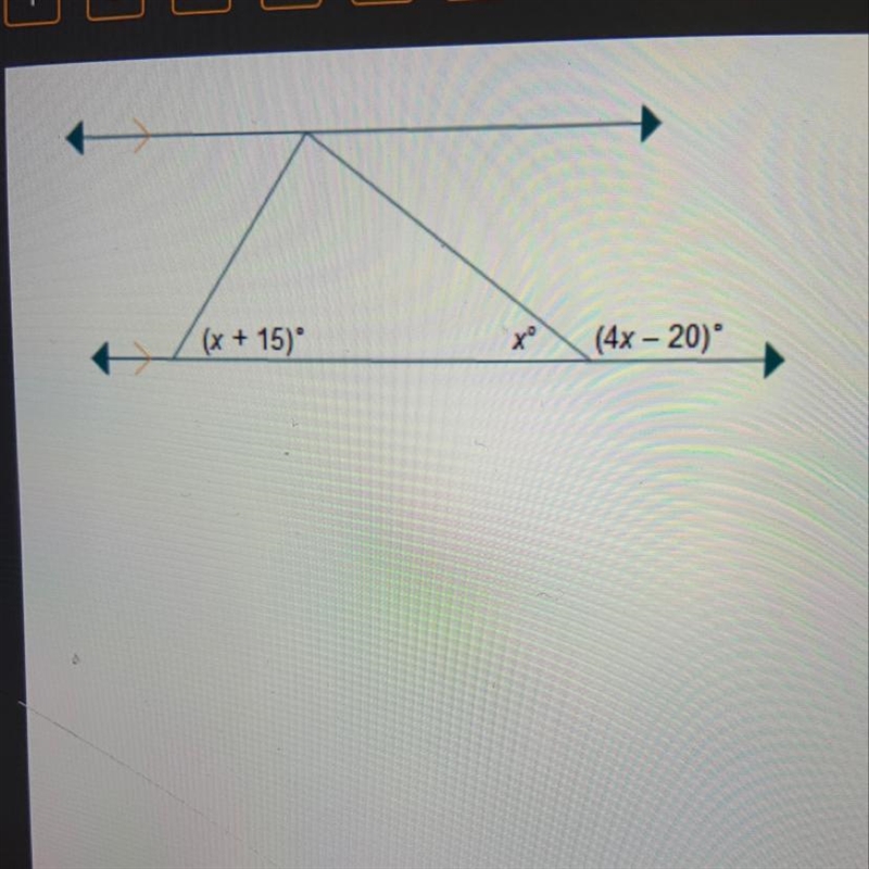 What is the value of x? °x=32 °x=36 °x=37 °x=40-example-1