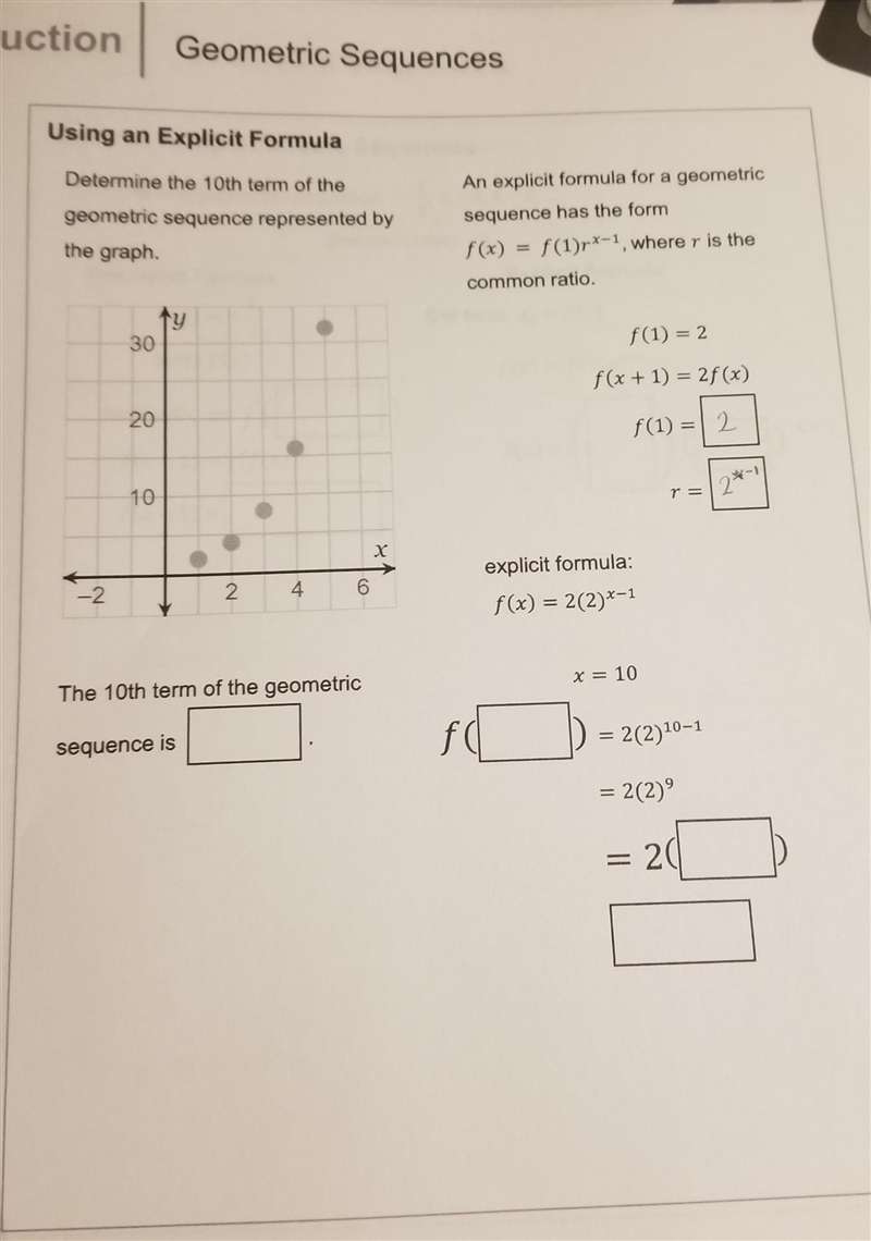 Can I get some help on geometric sequences I cant seem to understand it ​-example-1