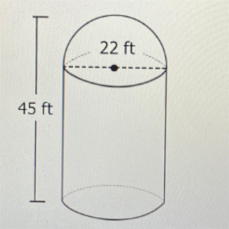 2. The Patinos have a silo on their farm to store grain. Assuming the entire silo-example-1