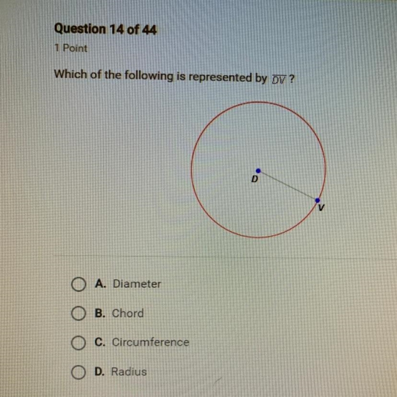 Which of the following is represented by DV?-example-1