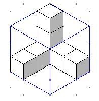 If each cube has edges 1.5 centimeters long, what is the volume of the prism outlined-example-1