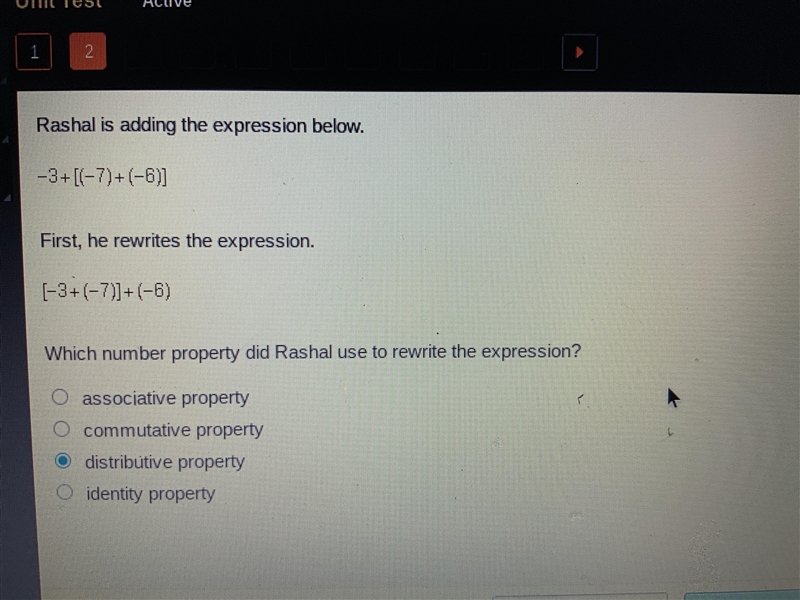 Help please I think its the distributive property-example-1