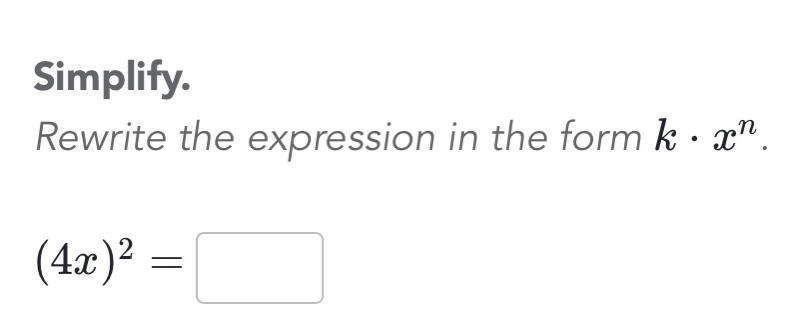 Simplify (4x)^2 ????-example-1