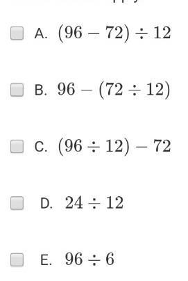 Help me please!!!!!!!! Determine which of the expressions could be used to represent-example-1