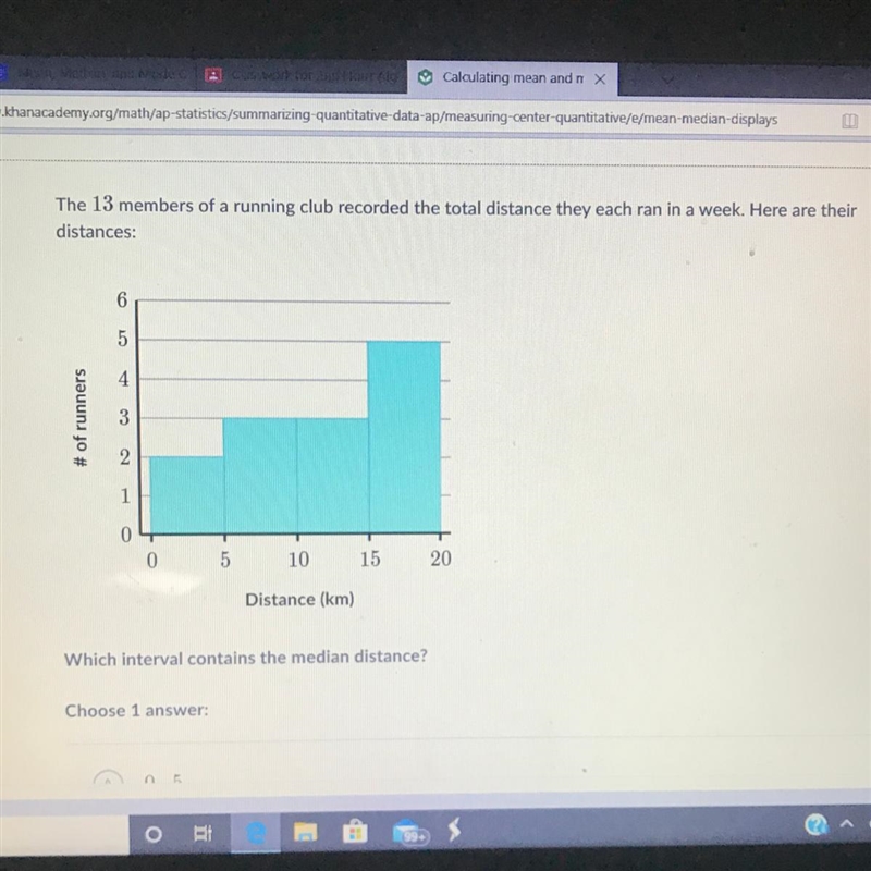 Answers are A)0-5 B)5-10 C)10-15 D)15-20-example-1