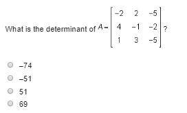 6What is the determinant of (image attached)-example-1