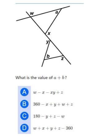 What is the value of a+b?-example-1