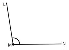 Identify the angle type given in the figure by measuring the angle using a protractor-example-1