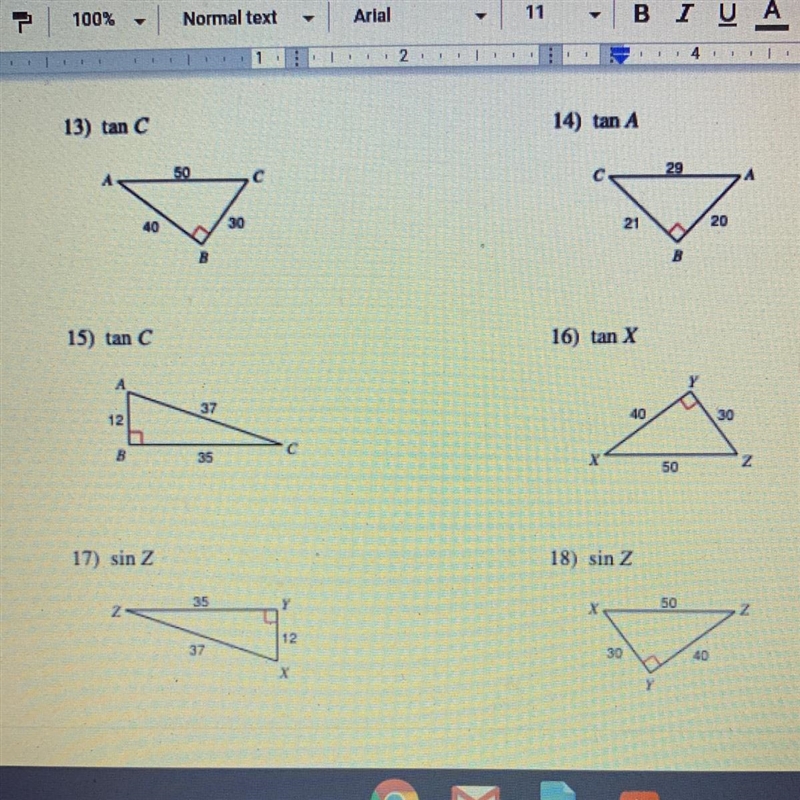 Practice Writing Trig Ratios-example-1