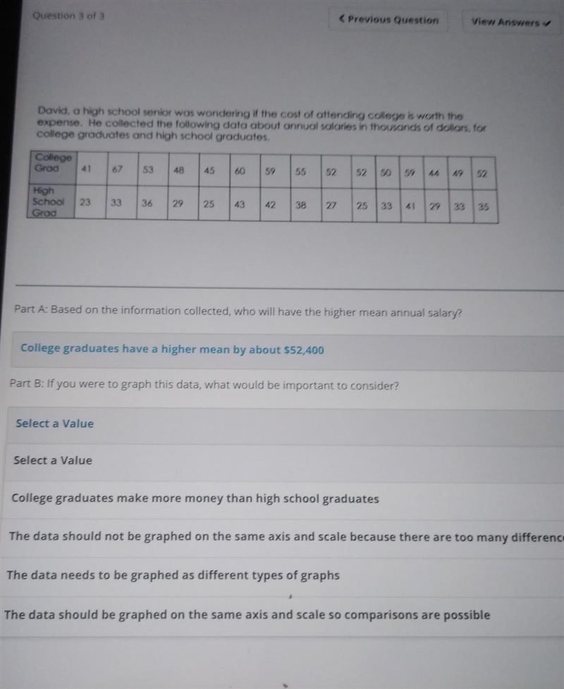 David, a high school senior was wondering if the cost of attending college is worth-example-1