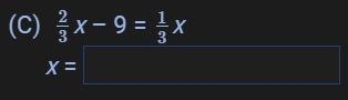 Solve each linear equation for x.-example-1