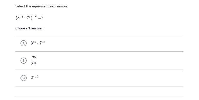 Select the equivalent expression.-example-1