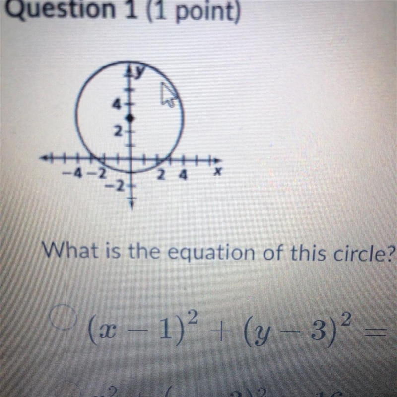 What is the equation of this circle?-example-1