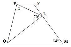 (SAT Prep) In the figure, if PN = LN, NP is parallel to MQ, and QL bisects ∠PQM, what-example-1