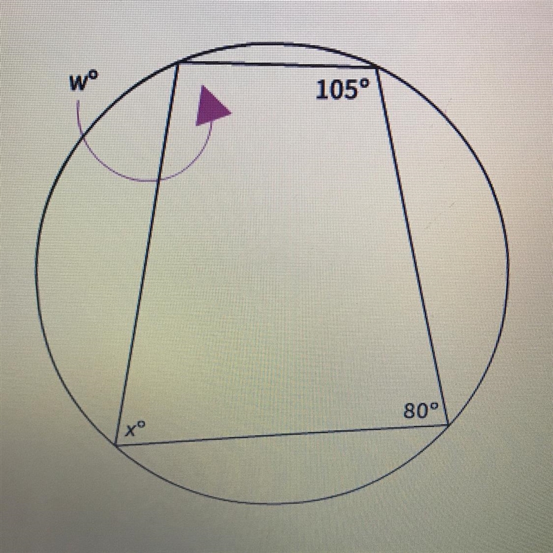 What is the value of x? a. 80 b. 52.5 c. 75 d. 105-example-1