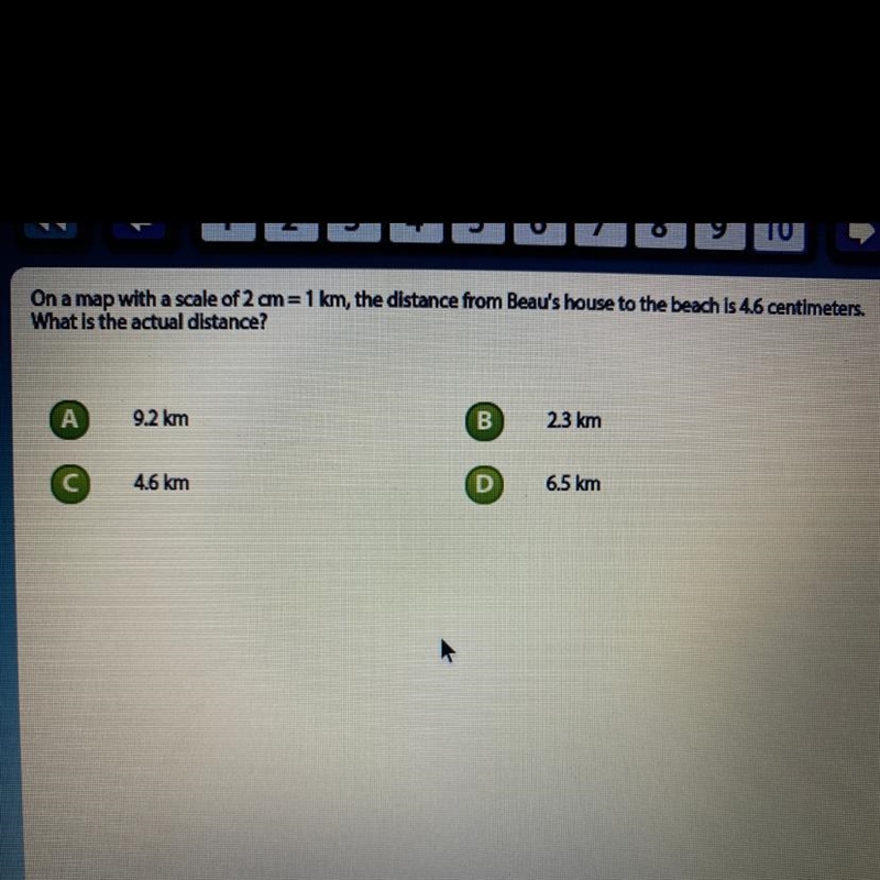 What is the actual distance-example-1