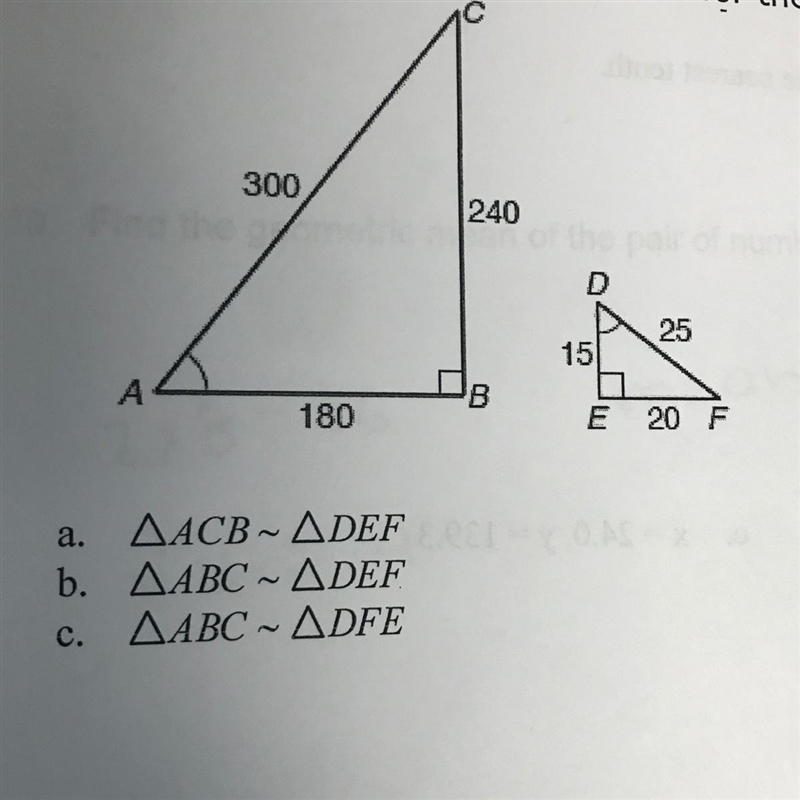 Which similarity statement is true for the triangle shown ?-example-1