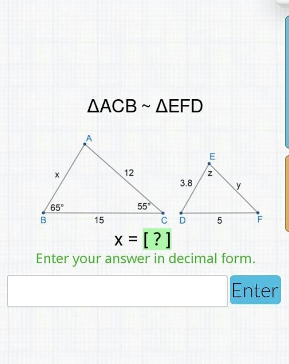 IS ANYONE GOOD IN SIMILAR POLYGONS...Ill give brainless and points​-example-1