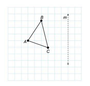 Plz plz plz i really need this will mark biranleast Triangle ABC is to be reflected-example-1