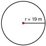 What is the circumference of the circle? (use 3.14 for pi) 29.83 m 59.66 m 119.32 m-example-1