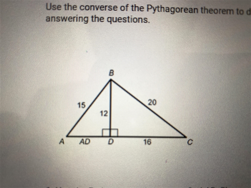 2. Find AC using the Pythagorean theorem-example-1