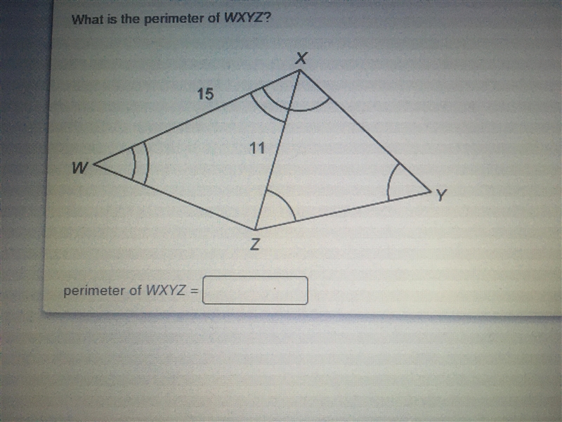 What is the perimeter of WXYZ?-example-1