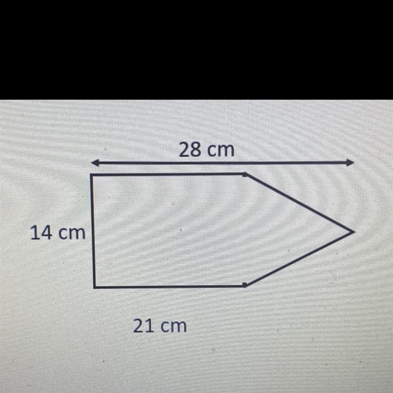 Please help :) Which is the area of this pentagon? 245 cm2 294cm2 392cm2 343cm2-example-1