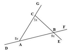 Find the value of x in each case:-example-1