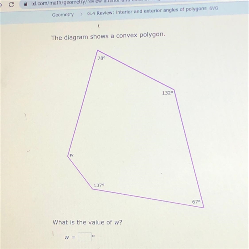 What is the value of w-example-1