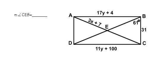 Work must be shown for this problem! The figure shown below is a rectangle. Give the-example-1