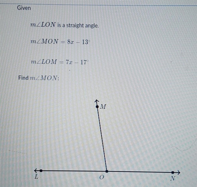 Equation practice with angle addition​ please help guys ❤-example-1