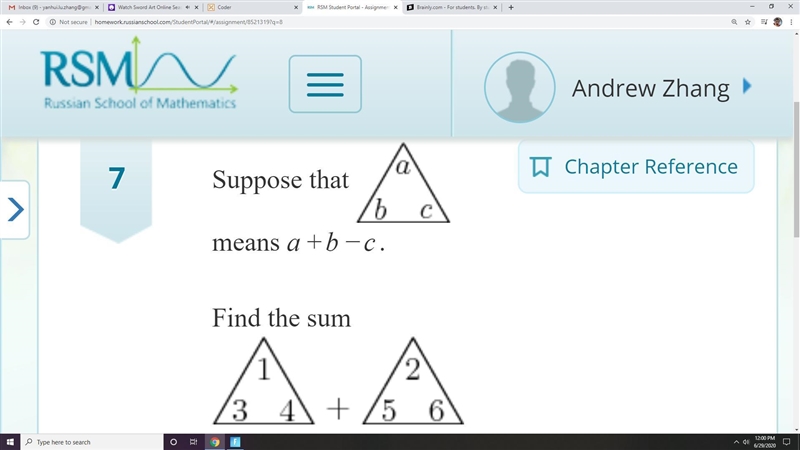 Solve this please. find the sum-example-1