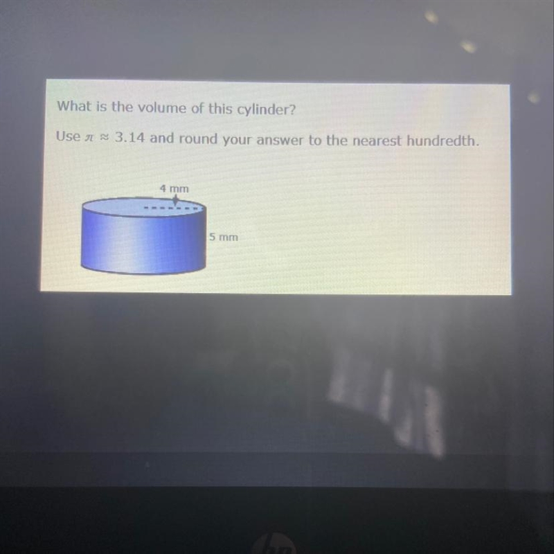 What is the volume of this cylinder?-example-1