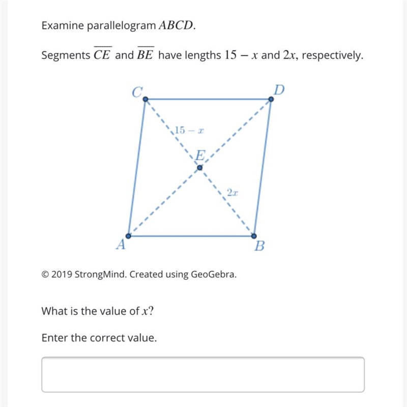 What is the value of x? Enter the correct value.-example-1