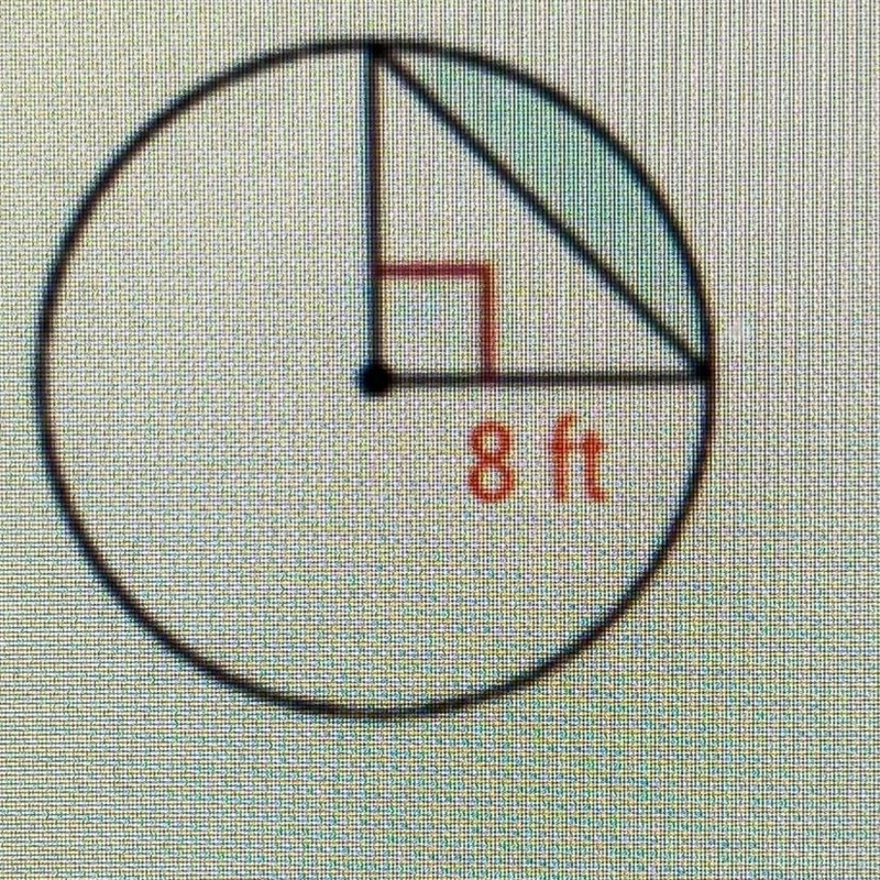 Find the area of the shaded segment.-example-1