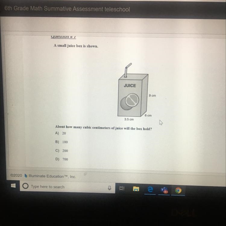 About how many cm of juice will the box hold-example-1