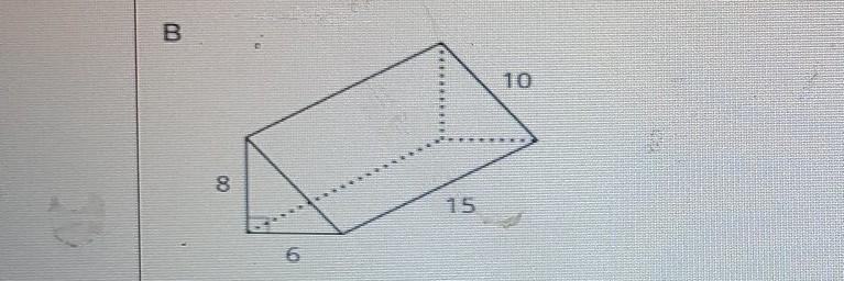 Edge lengths are given in units. Find the surface area of each prism in square units-example-1