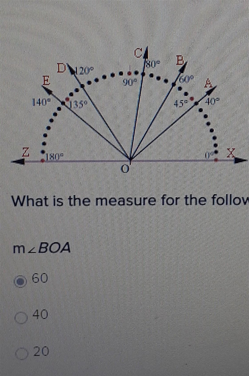 What is the measure for the following ?​-example-1